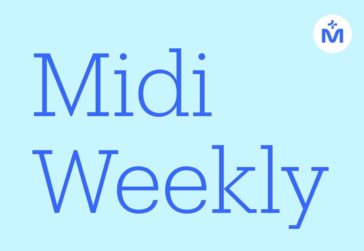 This is an image of text that says "Midi Weekly"