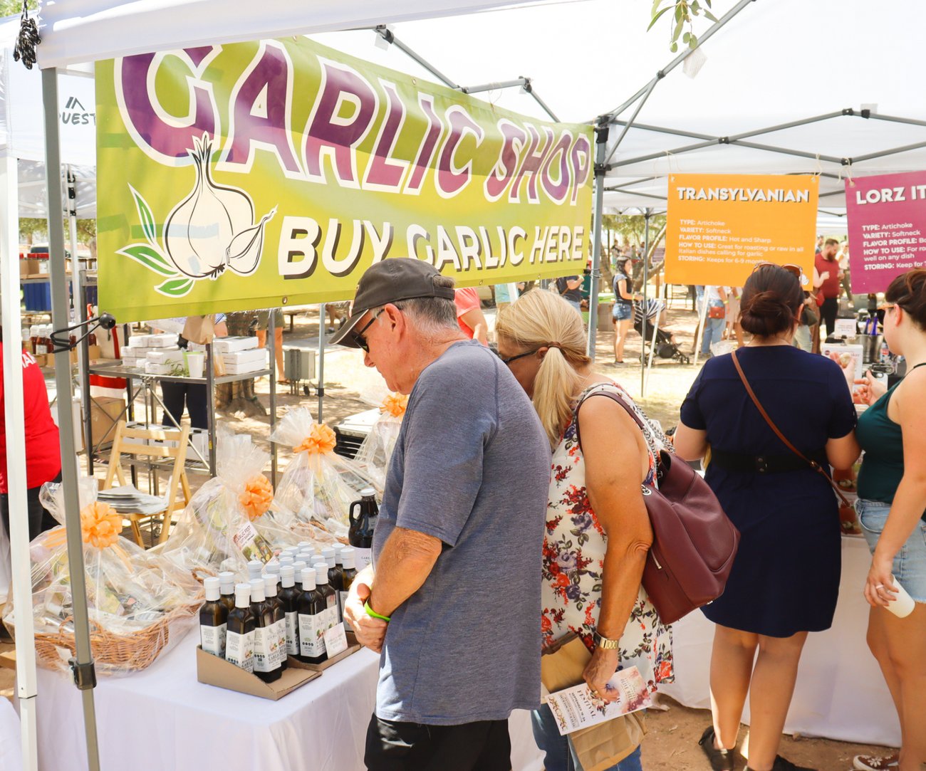 Limited edition products at the Garlic Shop