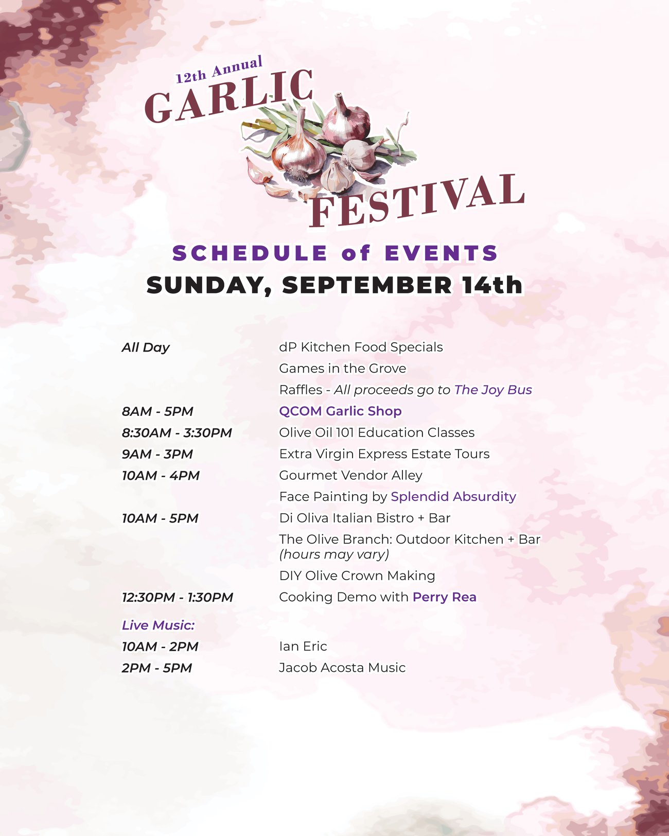 Garlic Fest at the Queen Creek Olive Mill