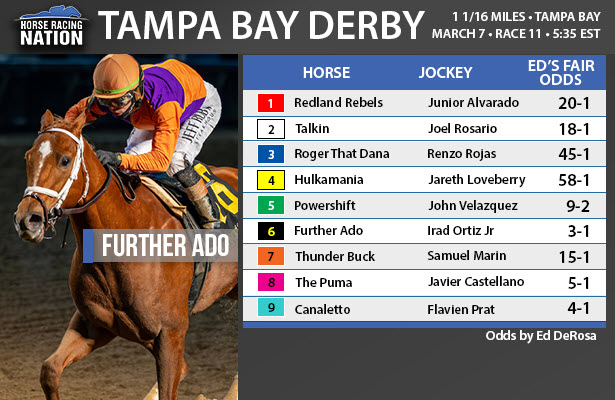 Tampa Bay derby odds