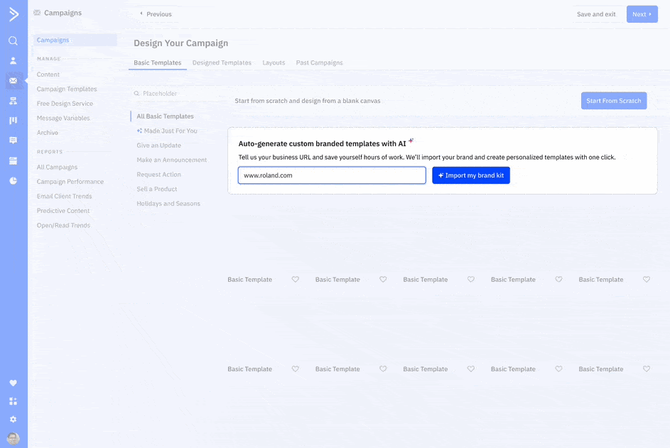 Introducing ActiveCampaign's AI Brand Kit — your ultimate tool for effortlessly crafting stunning emails in seconds!