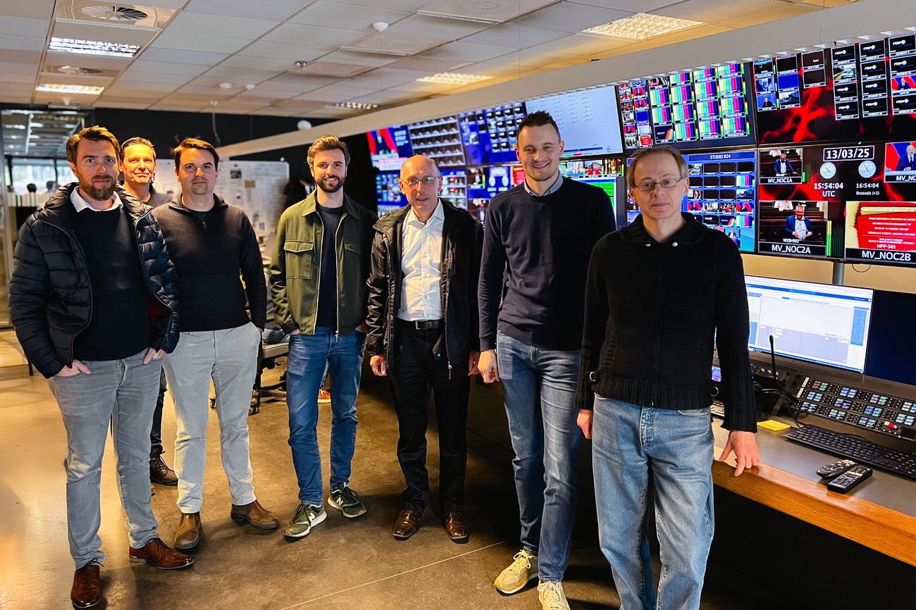 DataMiner team visits RTBF's MCR DataMiner team visits RTBF's MCR