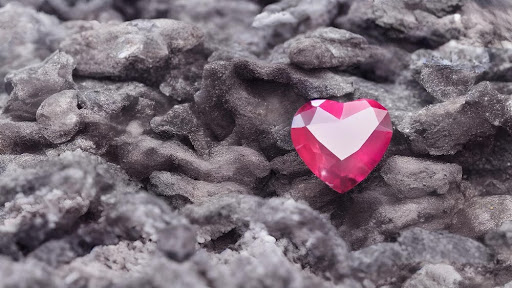 photo of crystal heart