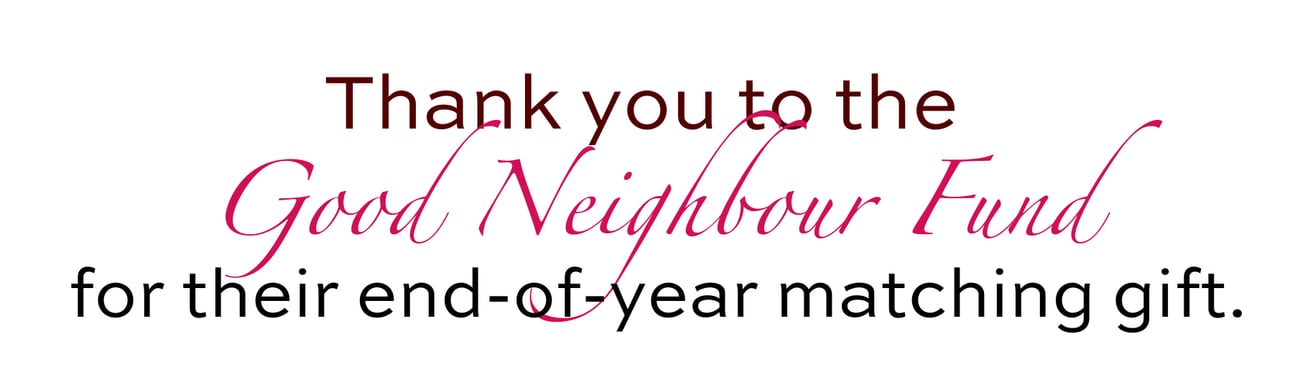 Thank you to the Good Neighbour Fund.