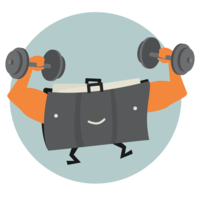 Portfolio guy character
