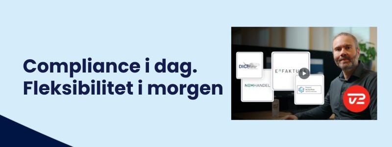 Illustration af en økonomimedarbejder der har et økonomisystem, der lever op til de nye krav