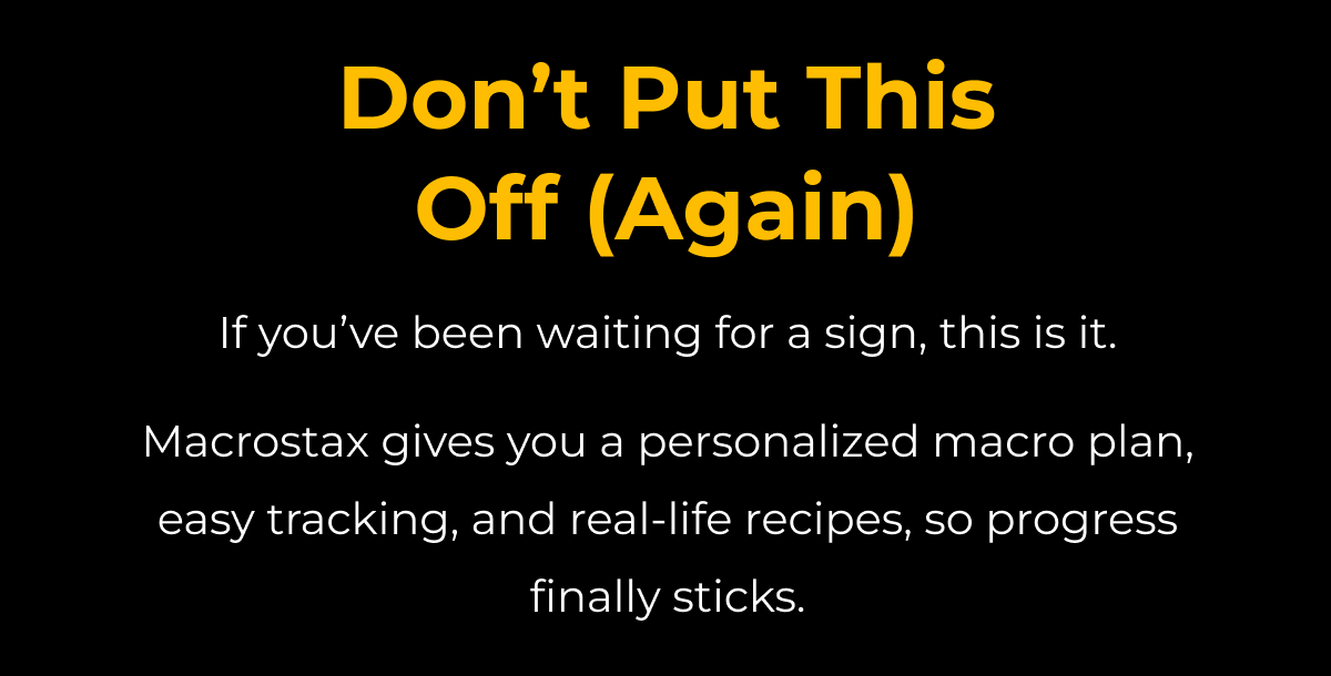 Don't put this off (again)