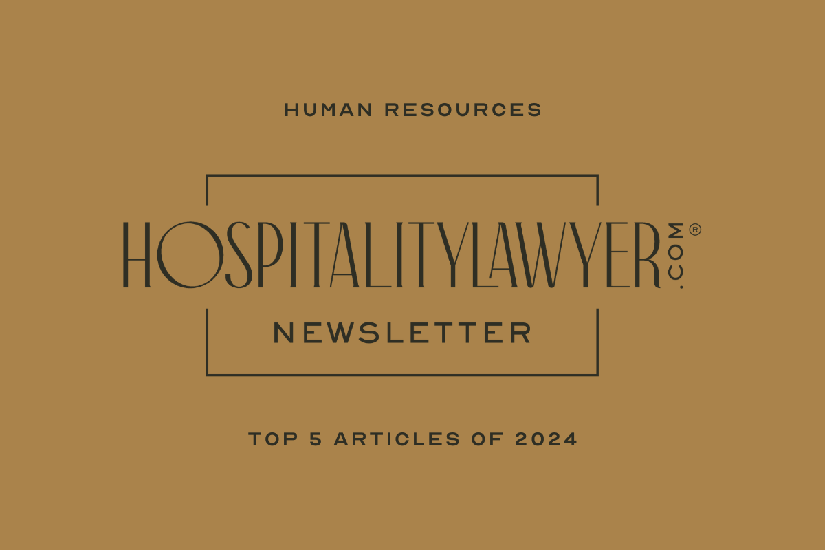 HospitalityLawyer.com® Newsletter Travel Safety & Security