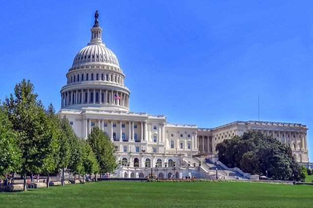 United States Capitol building located in Washington, D.C.