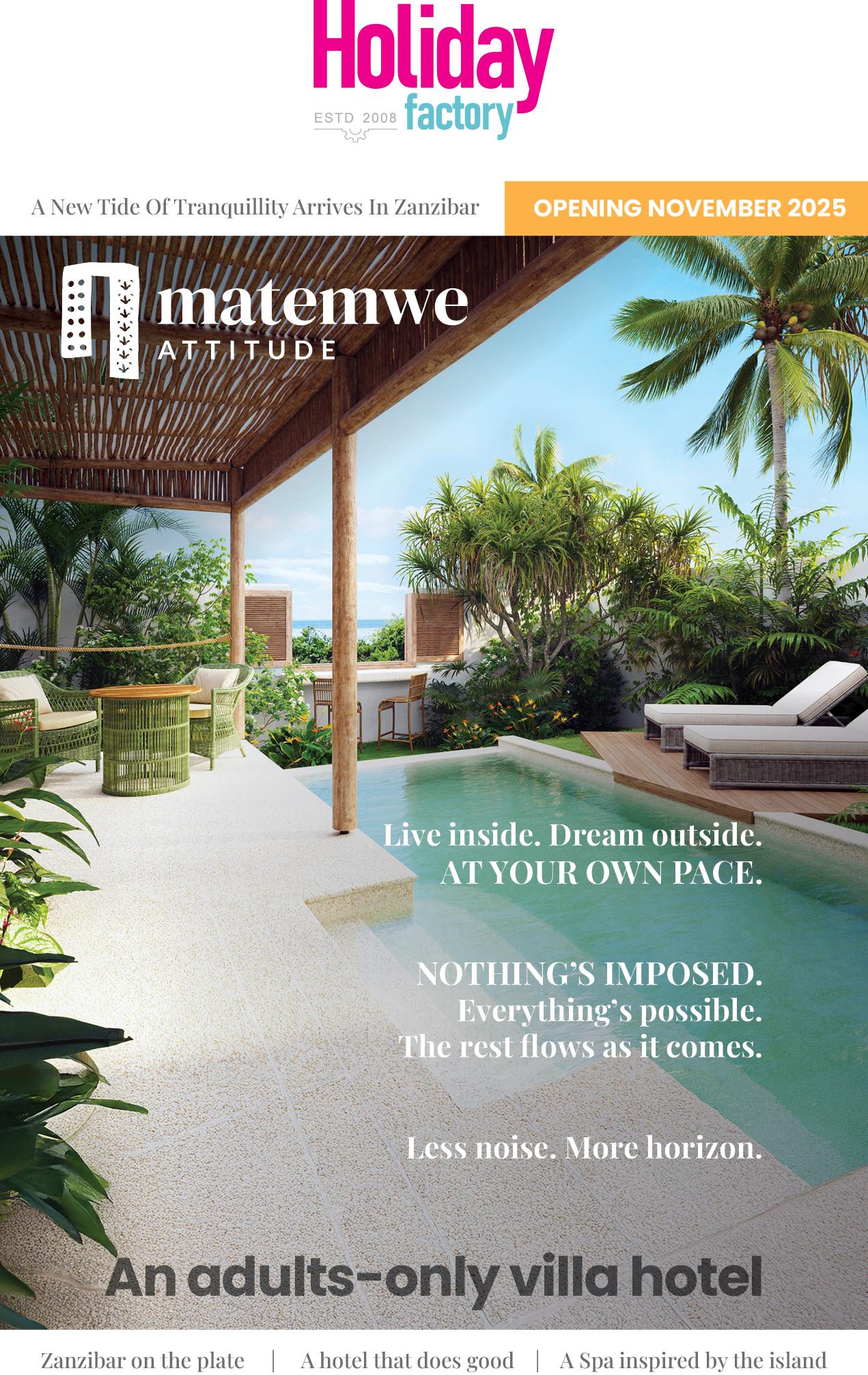 Matemwe Attitude Opening November 2025