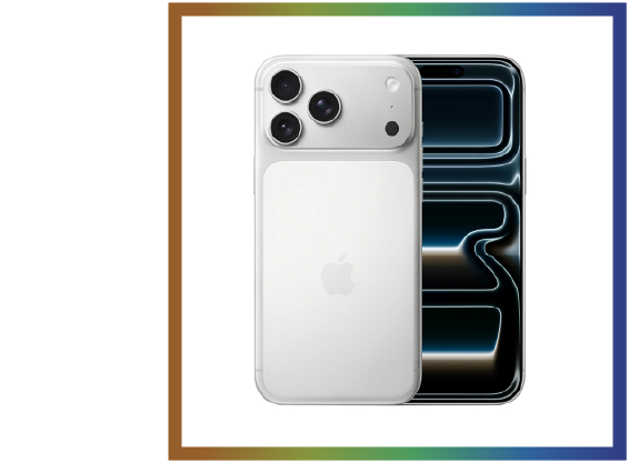 White iPhone shown from front and back on a white background.