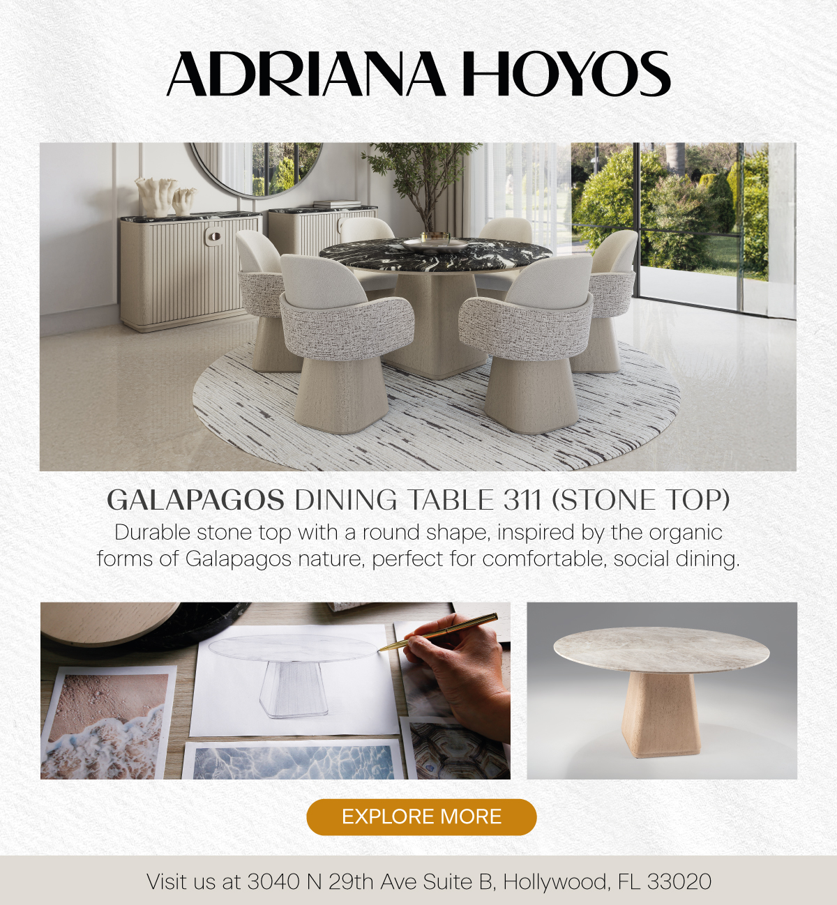 Adriana Hoyos Galapagos Dining Table