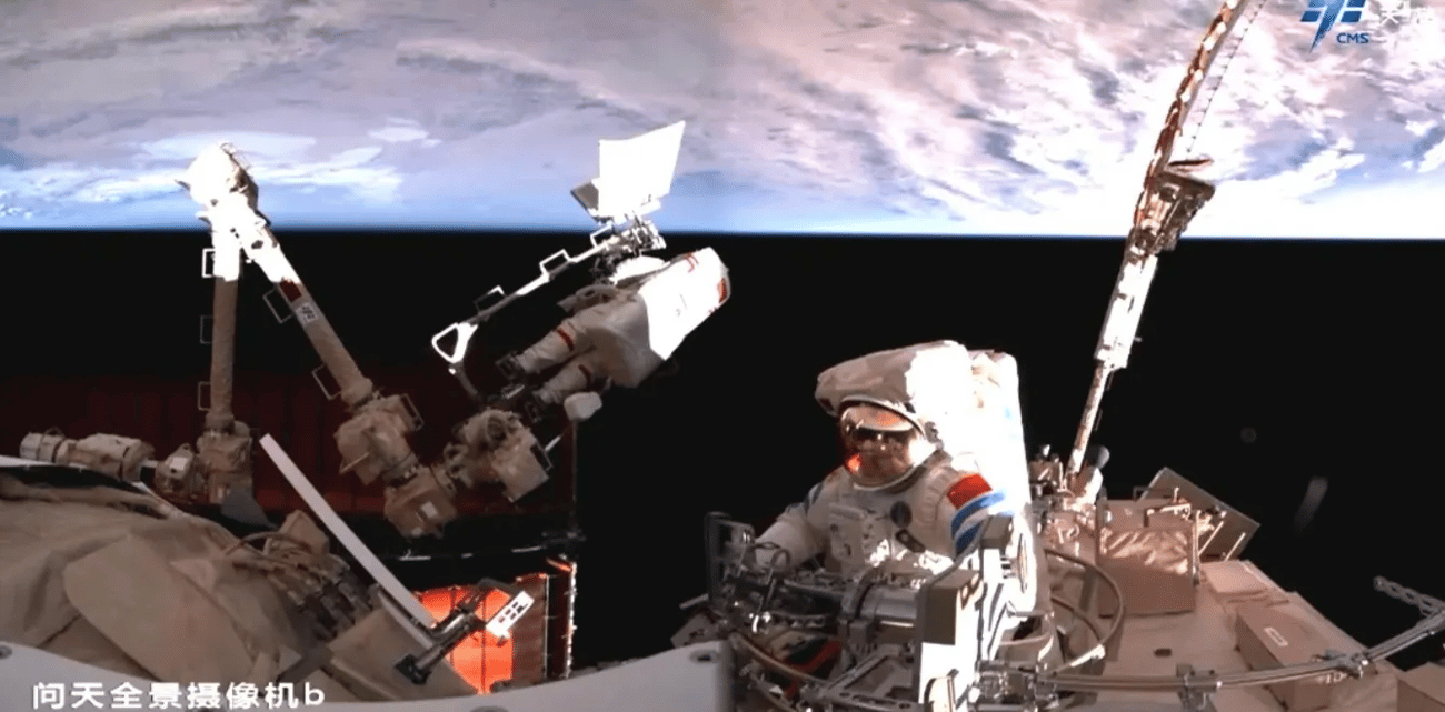 Schenzhou-19 crew sets spacewalk time record.