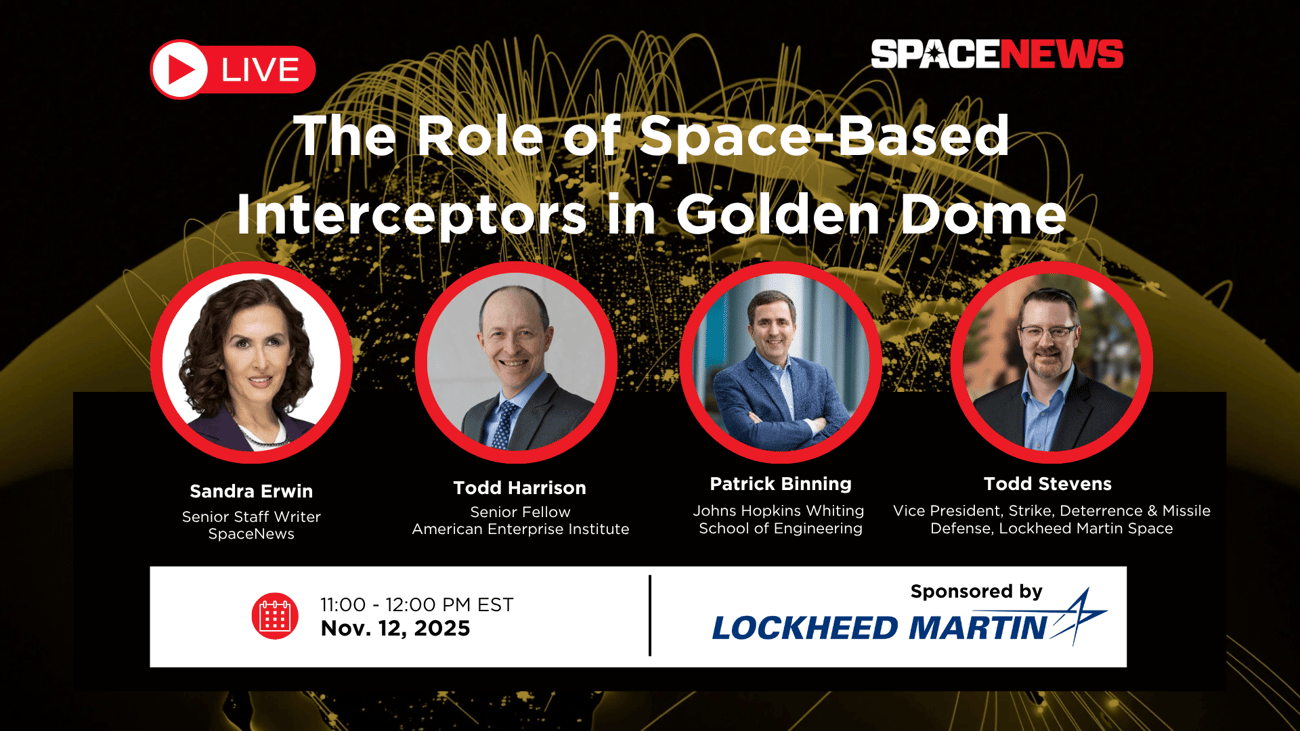 Register for our Nov. 12 conversation about space-based inceptors in Golden Dome