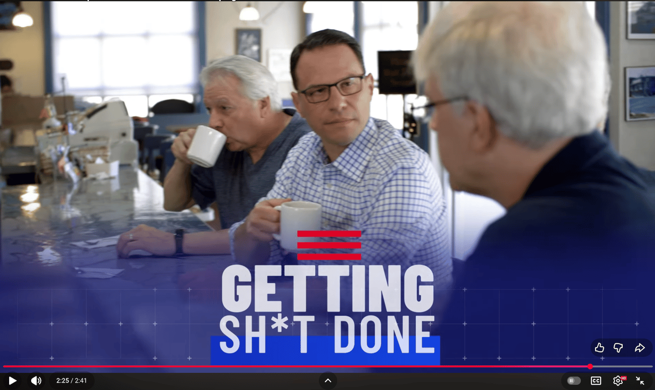 still from Shapiro for Pennsylvania ad