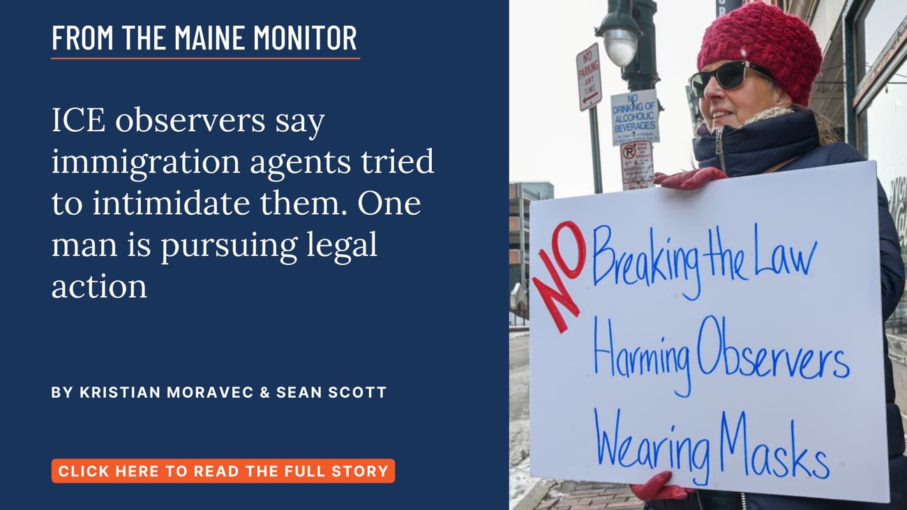 ICE observers say immigration agents tried to intimidate them. One man is pursuing legal action. Read this story by Kristian Moravec and Sean Scott.