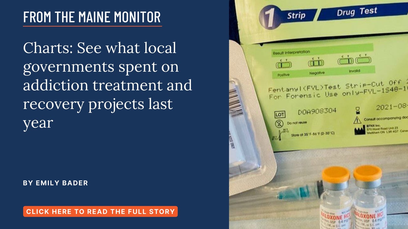 Charts: See what local governments spent on addiction treatment and recovery projects last year. Here’s how Maine’s counties, cities and towns used their opioid settlement funds in 2025, and who was involved in the decisions. Read this story by Emily Bader.