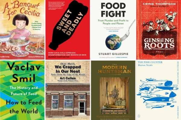 a collage of covers of books that we're reviewing in this issue