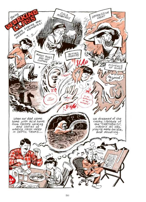 a page of ginseng roots by craig thompson