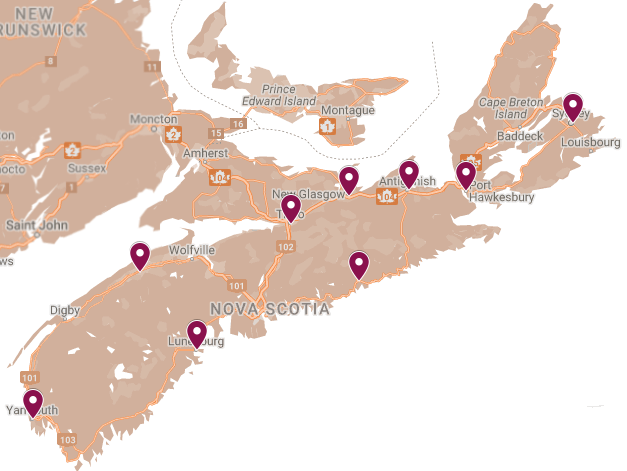 Centre locations