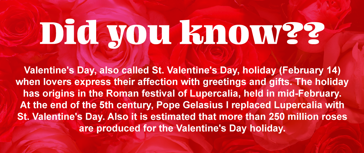 Did you know? Valentine's Day