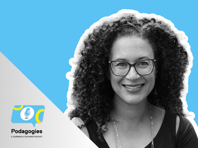 Dr. Leanne Taylor and the Podagogies logo