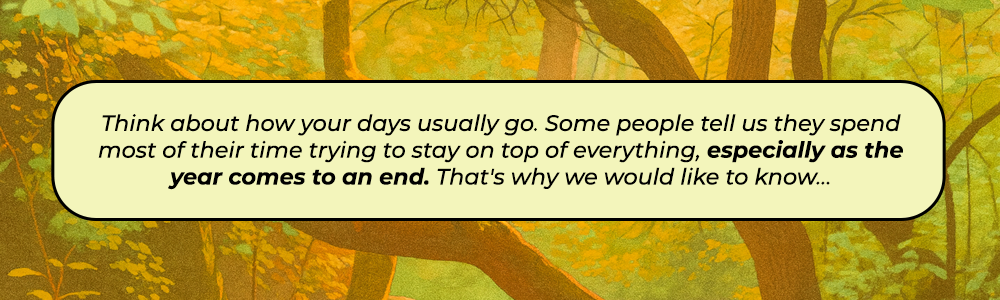 We would like to know...