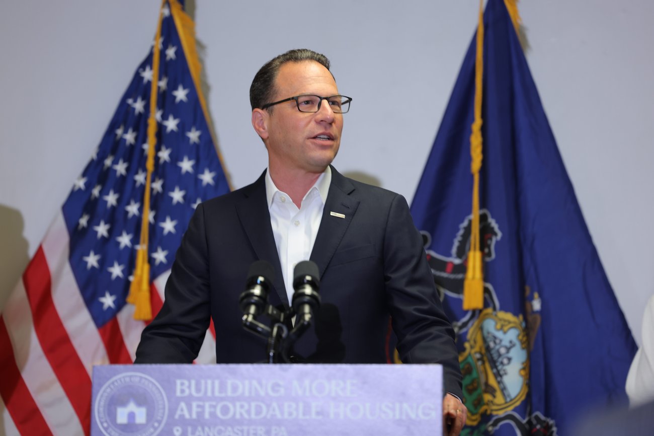 Gov. Josh Shapiro at podium 