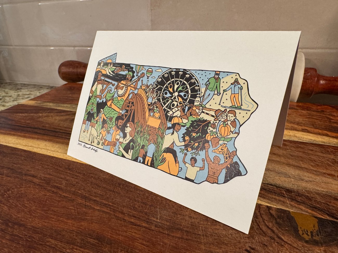 A bag of coffee labeled 