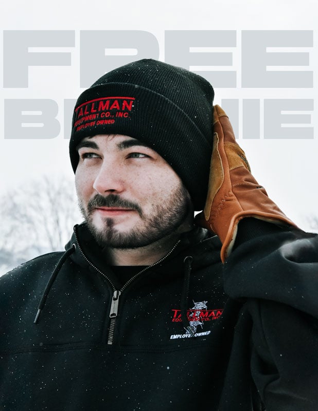 photo submitted by Justin Mann - Bucket truck in the storm
