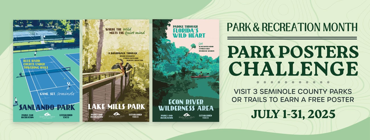 Photo of 3 versions of park Posters with text Parks Poster Challenge