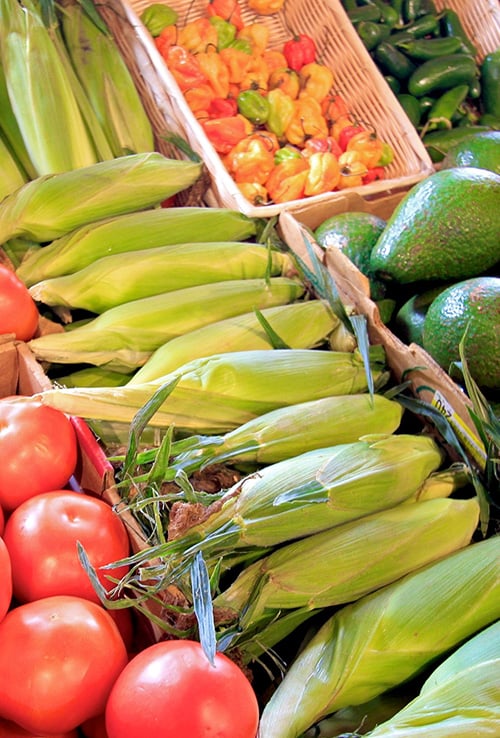 variety of fall vegetables