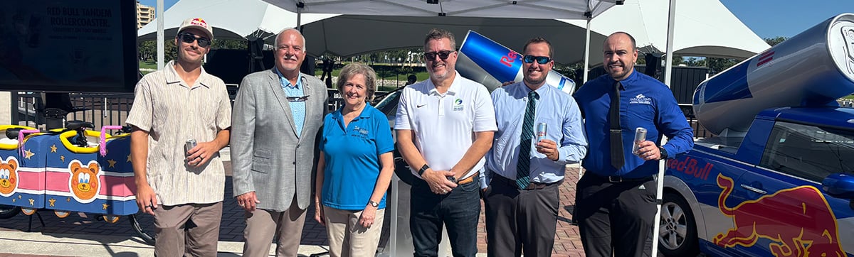 Photo of Red Bull Staff with Altamonte and Seminole County Represenatives