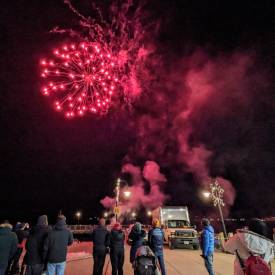 winter carnival fireworks