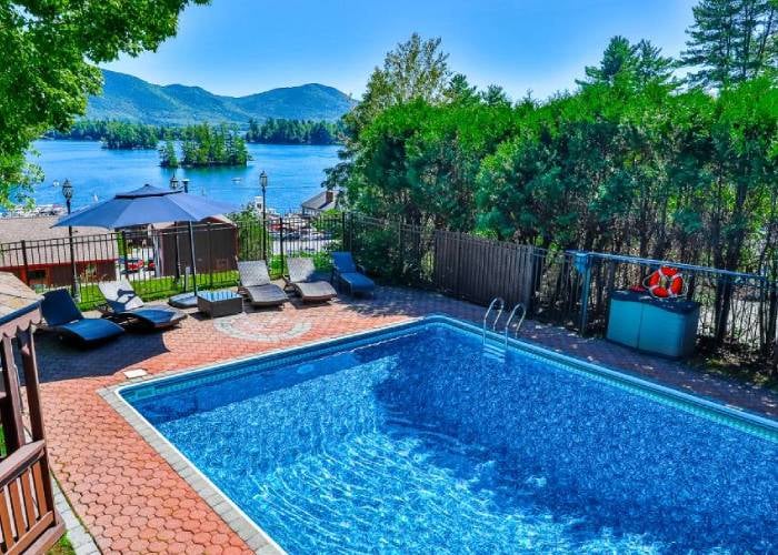 pool by lake