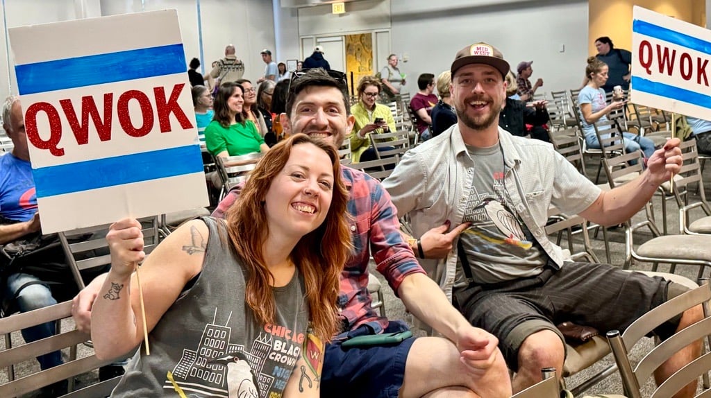 Campaigners for the Black-crowned night heron were vocal in their support, channeling the bird’s signature “qwok” sound. (Credit: Patty Wetli)