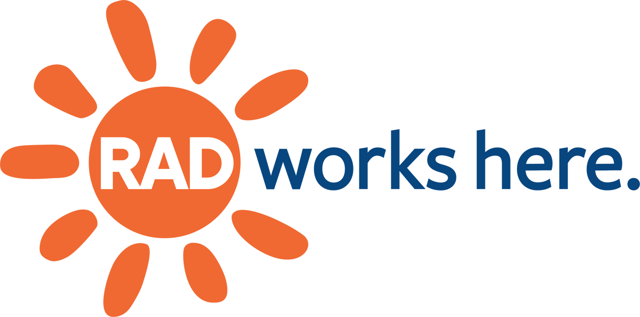 Logo: RAD works here.
