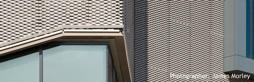 Exterior and Interior Metal Designs Provide the Perfect Solution for
Louisville High School Media Center