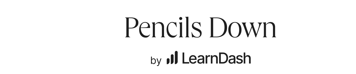 Pencils Down by LearnDash Logo