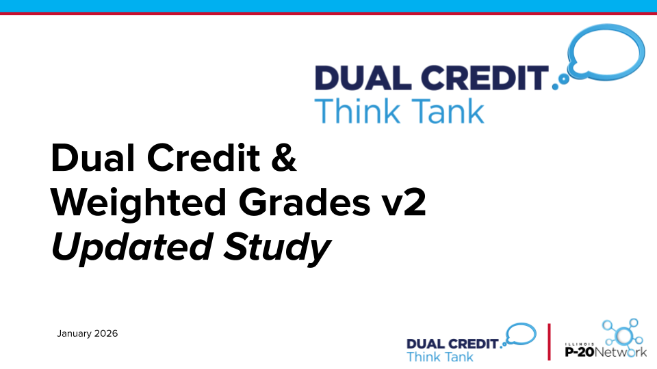 Dual Credit Think Tank. Dual Credit & Weighted Grades v3 Updated Study
