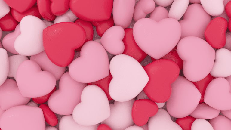 Image of pink hearts