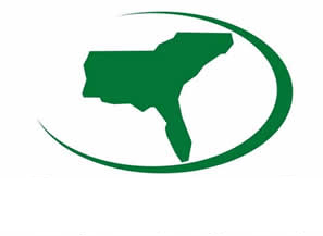 A green silhouette map of the Southeastern United States from the SERPPAS logo, showing the regional outline from Texas and Oklahoma over to the Atlantic coast and down through Florida. The map is partially enclosed by a thin, green elliptical swoosh.