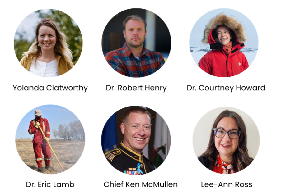 Images of Yolanda Clatworthy, Dr. Robert Henry, Dr. Courtney Howard, Dr. Eric Lamb, Chief Ken McMullen, Lee-Ann Ross