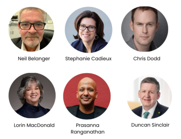 Neil Belanger, Stephanie Cadieux, Chris Dodd, Lorin MacDonald, Prasanna Ranganathan, Duncan Sinclair