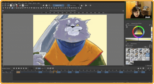 Eye sparkle animation