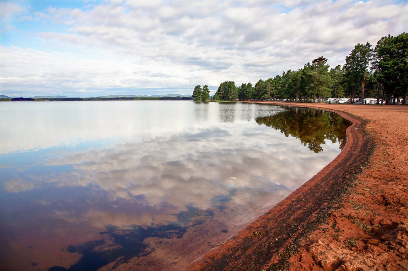 Vy över Orsasjön från Orsa camping, foto: Johan Bjurer, Mostphotos