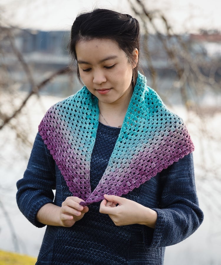 Coast to Colour Shawl