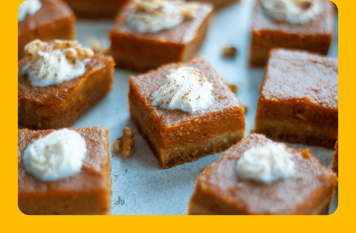 Light Pumpkin Pie Bars