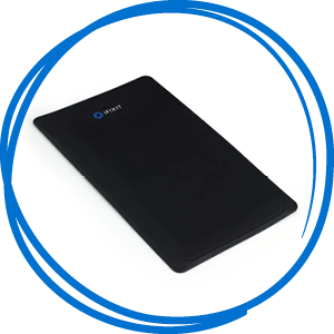 Silicone Work Mat in a hand drawn blue circle