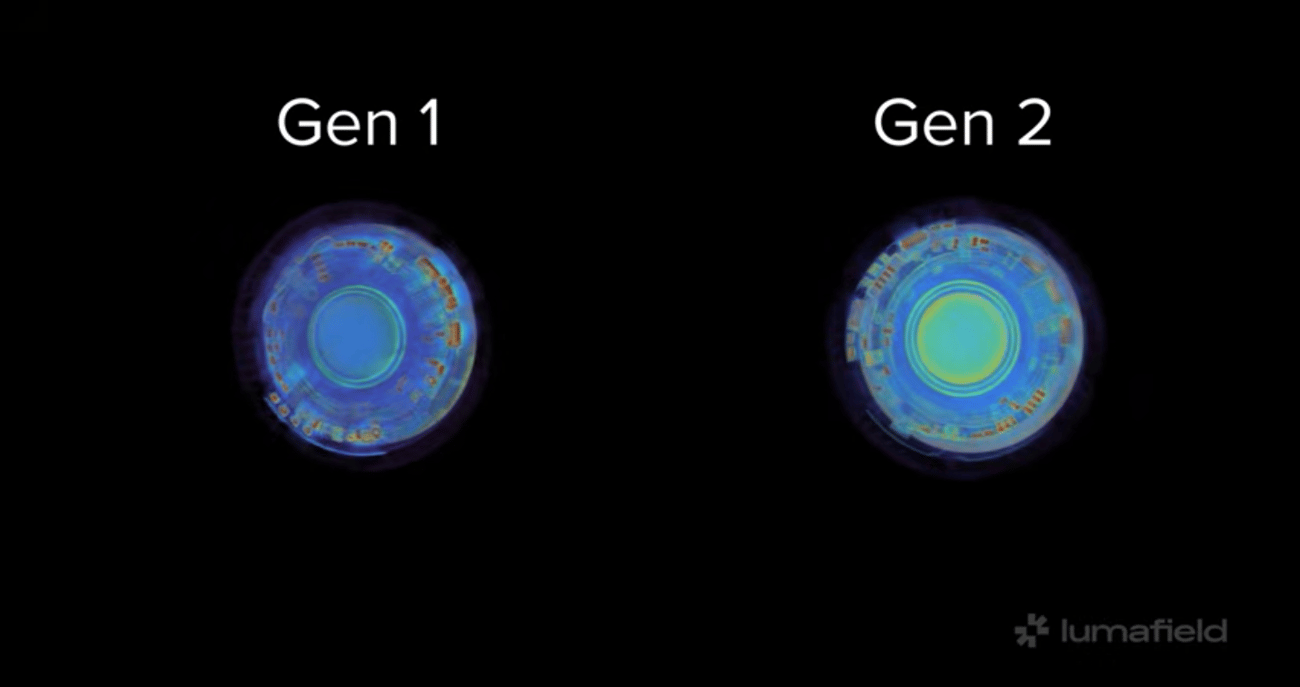 Image: X-ray images of AirTag gen 1 vs. gen 2